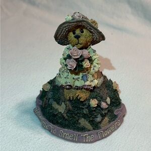 Vintage Make Time To Smell The Flowers  - Boyds Bears Music Box